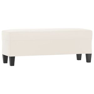 vidaXL sols, bē&scaron;s, 100x35x41 cm, mikro&scaron;ķiedras audums