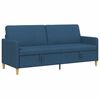 vidaXL Sofas ar uzglabā&scaron;anu Zila 192 x 78 x 87 cm Poliesters