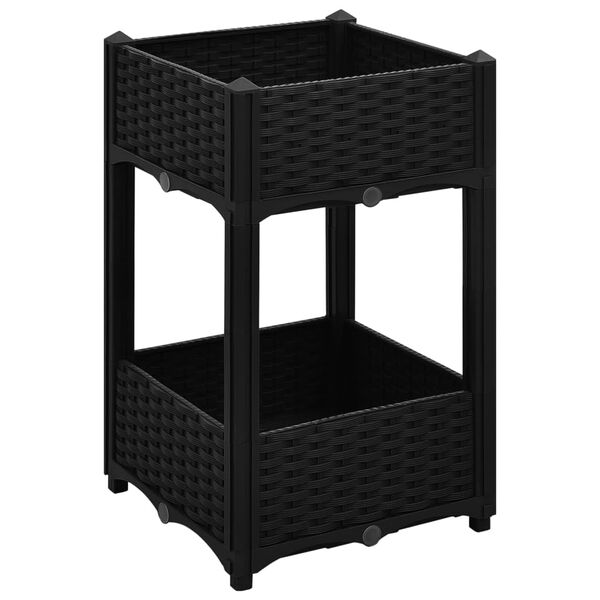 vidaXL puķu kaste, 40x40x71 cm, polipropilēns