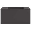 vidaXL Uguns bļoda Melna 60 x 60 x 30 cm Novecināts tērauds