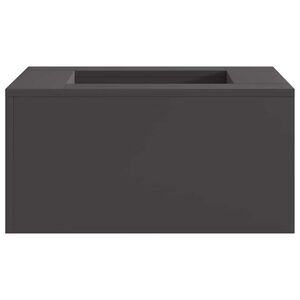 vidaXL Uguns bļoda Melna 60 x 60 x 30 cm Novecināts tērauds
