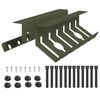 vidaXL Galda kabeļu organizators 2 gab. Olīvu zaļ&scaron; 44 x 11,5 x 13,5 cm