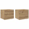vidaXL Nakts skapītis 2 pcs Artisānā ozols 50 x 39 x 41 cm