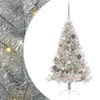 vidaXL Mākslīgais LED Ziemassvētku eglīte Sudraba 120 cm PET