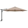 vidaXL Dārza parasols Pelēkbrūna 248 x 248 x 148 cm