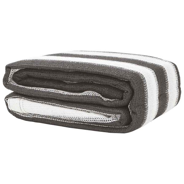 vidaXL telts paklājs, 300x500 cm, antracītpelēks un balts