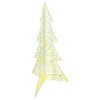 vidaXL Ziemassvētku eglīte 240 LED Silti balts 180 cm PET