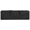 vidaXL dārza spilvenu uzglabāšanas soma, melna, 135x40x55 cm, PE