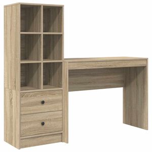 vidaXL Galds Sonoma ozols 145,5 x 40 x 127 cm 2 gab.