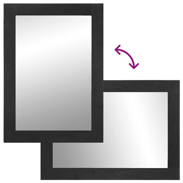 vidaXL vannasistabas spogulis 50x70x2,5 cm inženierijas koks un misiņ&scaron;