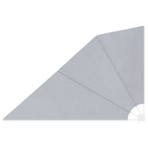 vidaXL saliekama balkona sānu markīze, pelēka, 160x240 cm