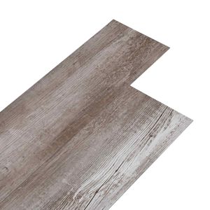 vidaXL Pa&scaron;līmējo&scaron;as PVC grīdas dēļi Matēts koks brūns 30,5 x 61 cm