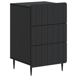 vidaXL Nakts skapītis Melns 43x 41 x 68 cm Inženierijas koks