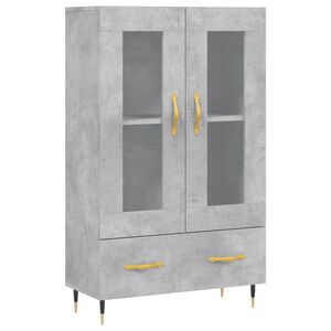 vidaXL augstais skapītis, pelēks, 69,5x31x115 cm, inženierijas koks
