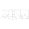 vidaXL suņu voljērs, sudraba krāsā, 4x8x2 m, cinkots tērauds