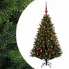 vidaXL Mākslīgā Ziemassvētku eglīte ar rotājumiem 120 cm 150 LED