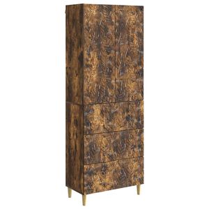 vidaXL Skapju komplekts 2 pcs Kūpināts ozols 66 x 34,5 x 90 cm