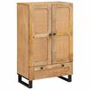 vidaXL Augstais skapītis Brūna 40 x 33 x 110 cm Cieta mango koksne