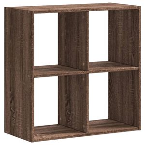 vidaXL grāmatplaukts, ozolkoka, 68,5x32x68,5 cm, inženierijas koks