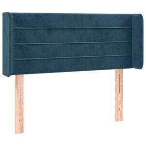 vidaXL galvgalis ar malām, tum&scaron;i zils samts, 83 x 16 x 78/88 cm