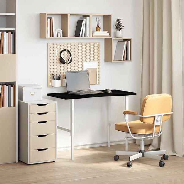 vidaXL galda virsma, gai&scaron;i brūna, ozola masīvkoks, taisnstūra