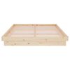 vidaXL gultas rāmis, masīvkoks, 140x200 cm