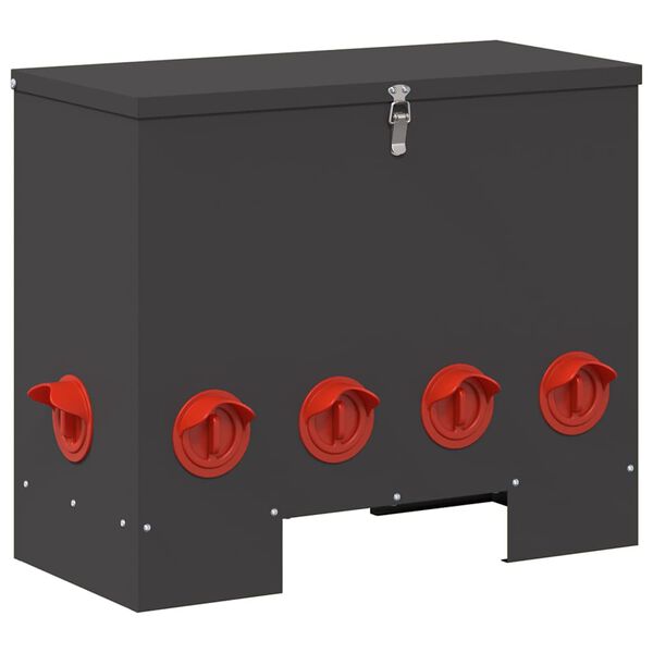 vidaXL Vistas barotava 2 pcs Melna 60,5 x 29 x 51 cm