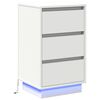 vidaXL Nakts skapītis Balts 39 x 34,5 x 65 cm Inženierijas koks