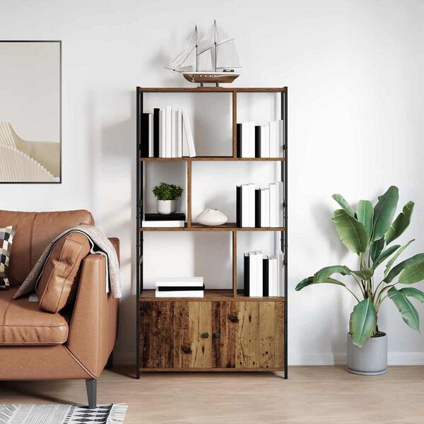 vidaXL Grāmatu plaukts Vecs koks 80 x 30 x 155,5 cm Inženierijas koks