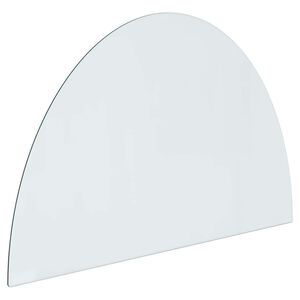 vidaXL Kamīna stikla plāksne Caurspīdīgs 800 x 500 mm Stikls
