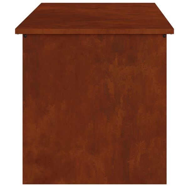 vidaXL Āra uzglabā&scaron;anas kaste Rūsa 100 x 50,5 x 50 cm Tērauds