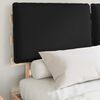 vidaXL Gultas rāmis ar polsterētu galvas balstu Melna 135 x 190 cm