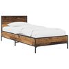 vidaXL Gultas rāmis ar atzveltni Vecs koks 80 x 200 cm