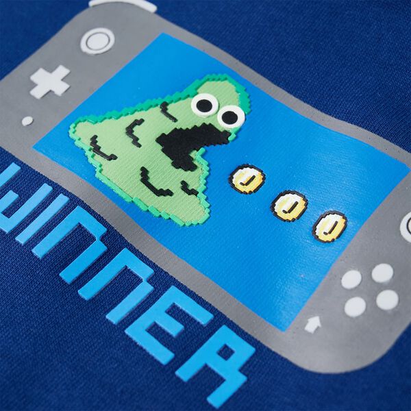 Bērnu džemperis ar kapuci, tum&scaron;i zils, 92