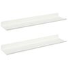 vidaXL Peldējo&scaron;ais plaukts 2 pcs Balts 100 x 9 x 2,5 cm Tērauds