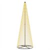 vidaXL LED Ziemassvētku koks 285 cm 744 LED Silti balts Dzelzs Melns