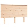 vidaXL gultas rāmis ar galvgali, 140x190 cm, masīvkoks