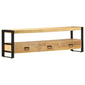 vidaXL TV galdiņ&scaron;, 150x30x45 cm, mango masīvkoks