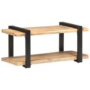vidaXL TV plauktiņ&scaron;, 90x40x40 cm, neapstrādāts mango koks
