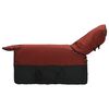 vidaXL Zirgu sega Bordo un melns 125 cm Poliesters