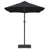 vidaXL Dārza parasols Melna 385 x 209 x 244 cm Poliesters