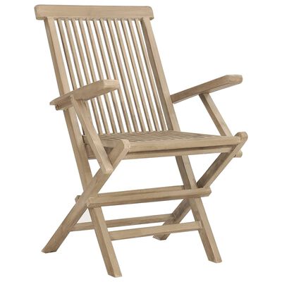 vidaXL saliekami dārza krēsli, 6 gab., 56x61x89 cm, masīvs tīkkoks