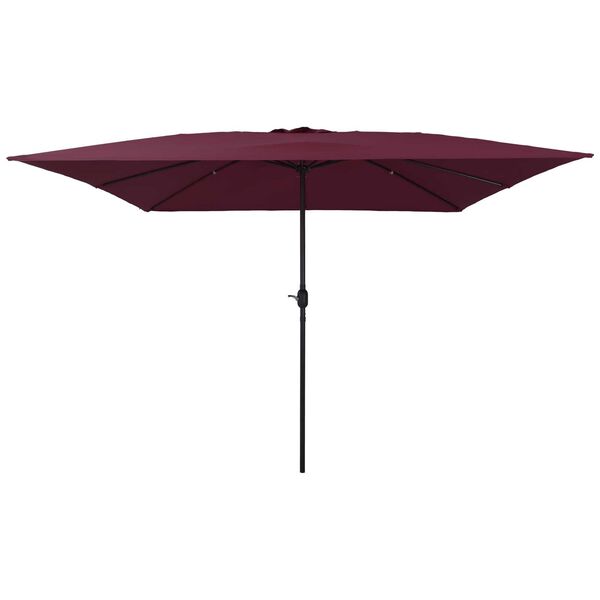 vidaXL Dārza parasols Bordo sarkans 295 x 295 x 245 cm