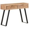 vidaXL konsoles galdiņ&scaron;, 100x35x76 cm, akācija, dabīgas formas malas