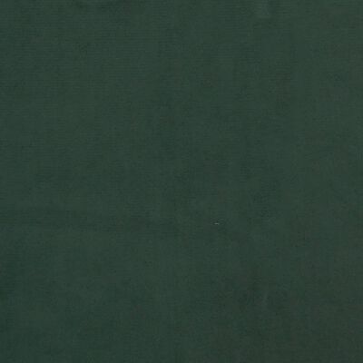 vidaXL gultas galvgalis, 80x7x78/88 cm, tumši zaļš samts