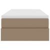 vidaXL Gulta ar uzglabā&scaron;anas vietu un matraci Kapučīno 90 x 190 cm