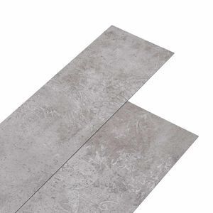 vidaXL Pa&scaron;līmējo&scaron;as PVC grīdas dēļi Zemes pelēks 30,5 x 61 cm 28 gab.