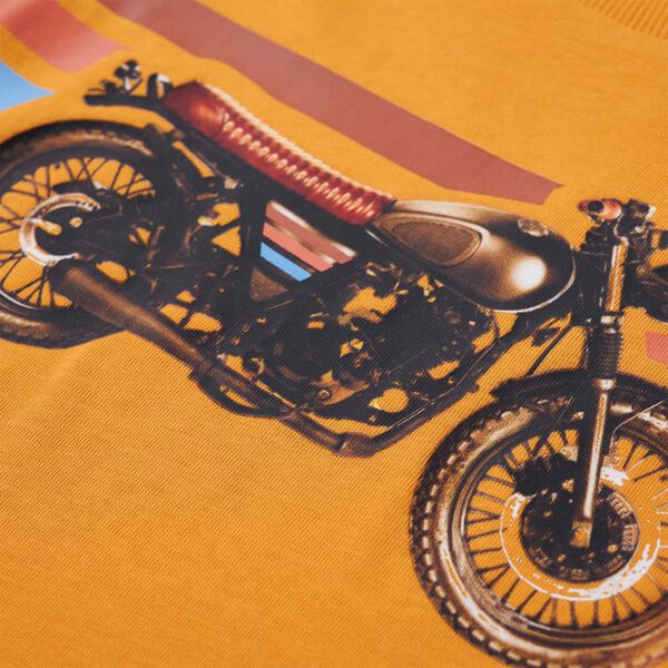 Bērnu krekls ar garām piedurknēm, dzeltenbrūns, 104