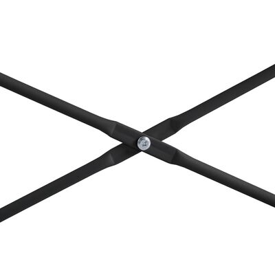 vidaXL datorgalds, 110x60x138 cm, skaidu plāksne, melns