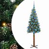 vidaXL Tievā Ziemassvētku Egle Zaļa 150 cm PVC un cietā priedes koks